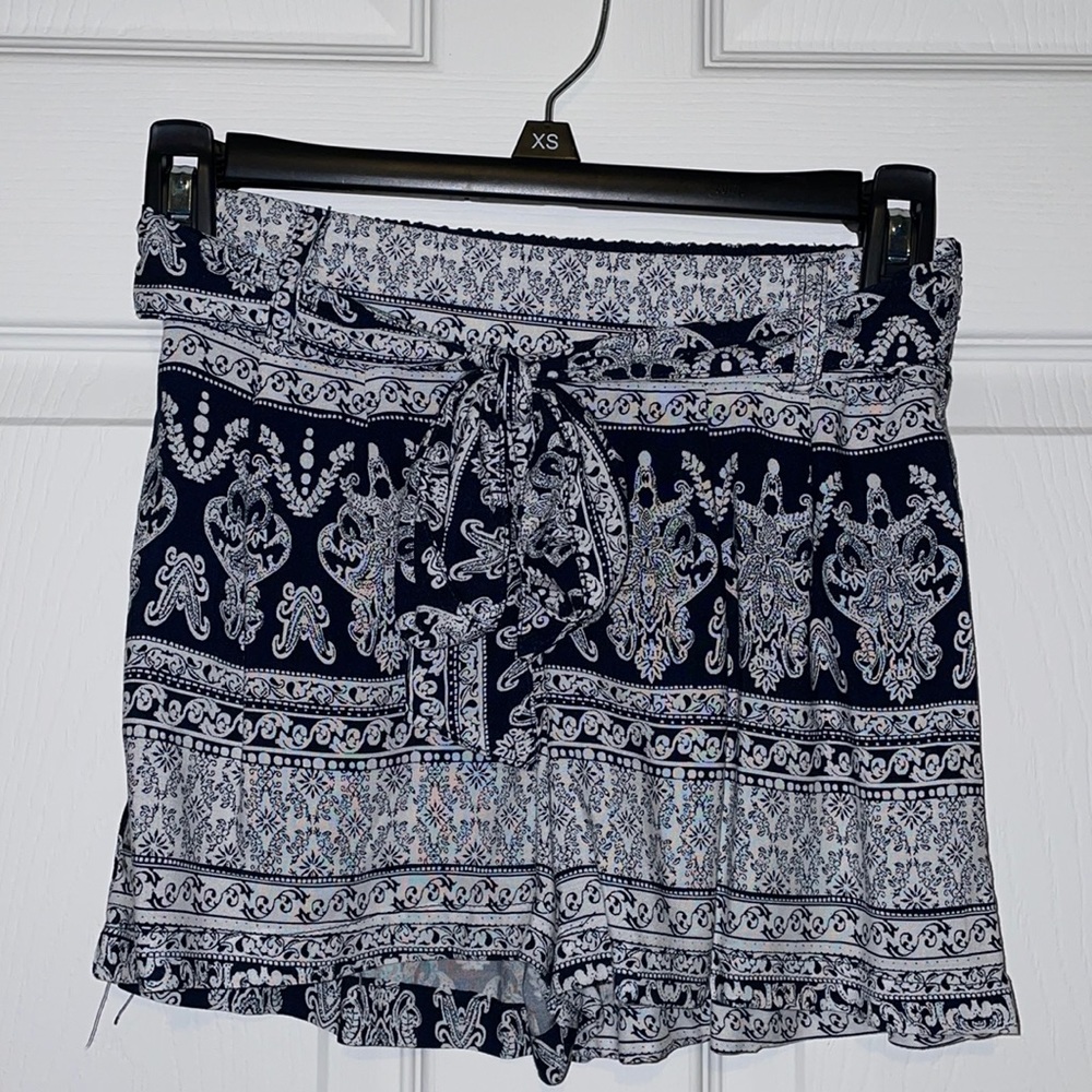 Patterned Flowy Shorts